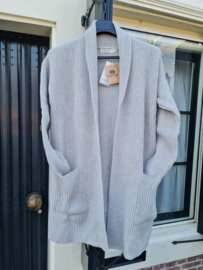 Emerald W. CARDIGAN 100% Wollen Vest - Natural