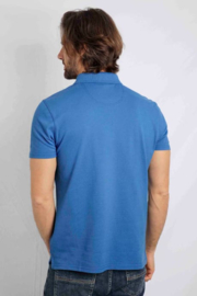 Weird Fish Miles Pique Polo Shirt - Blue Sapphire