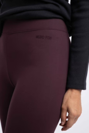 Weird Fish LILLIANE High Waisted Leggings - Mulled Wine