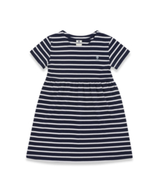 Mousqueton - VICKY - Striped Dress - Marine/Blanc - SS21