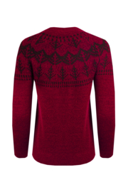 Weird Fish Asteria Eco Fair Isle Jumper - RougeRed