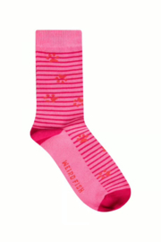 Weird Fish Parade Patterned Socks  3 pack - Hot Pink