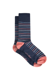 Weird Fish Wyatt Patterned Socks 3 Pack - Dark Navy
