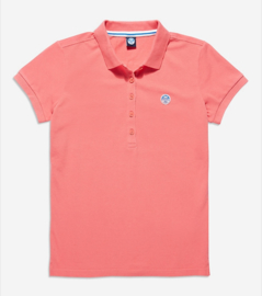 North Sails - POLO S/S W/LOGO - Spiced Coral
