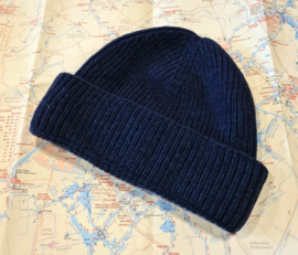 Emerald BEANIE Merinowool - Navy Blue