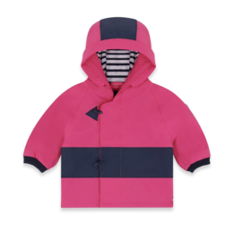 Mousqueton DIDOU Baby regenjas - Fuchsia / Marine