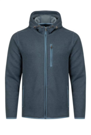 Weird Fish LOCKIE  Full Zip Bonded Fleece - Blue Mirage