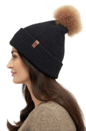 Apu Kuntur PACA Mütze mit Bommel - Schwarz