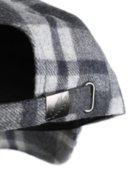 Weird Fish Falkirk Flannel Check Cap - Midnight