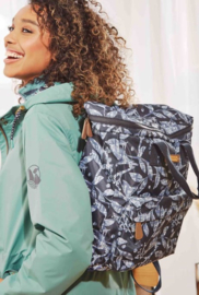 Weird Fish Nahla Printed Nylon Backpack - Navy