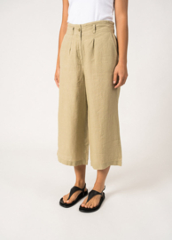 Saint James Chloe wijde linnen broek - Amandier