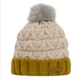 Weird Fish Livvy Knit Bobble Hat - Chalk