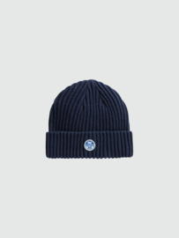 North Sails Cotton Blend Beanie - Navy Blue AW22