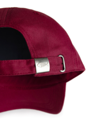 Weird Fish SCARFELL Peached Herringbone Cap - Garnet