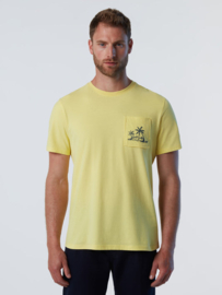 North Sails T Shirt Short Sleeve w/Pocket - Limelight