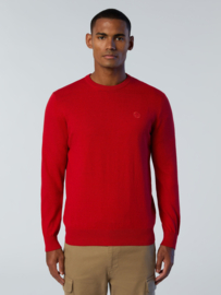 North Sails Crewneck 12gg Knitwear - Red Lava