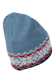 Arctic Circle Odin Beanie - Dark Grey / Light Blue / White /Dark Blue