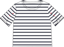 Saint James Cap Levi UV-shirt - Neige/Navy