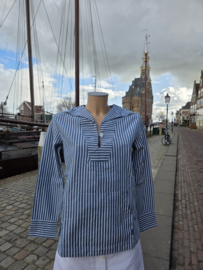 Mousqueton Alina blouse - abysse/blanc