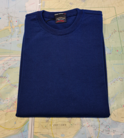 Paul & Shark 4 seasons merino wool round neck pull cobalt blue