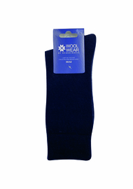 Wool Wear fijne wollen sokken 70% merino - navy