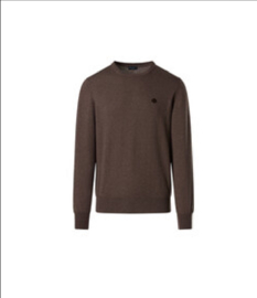 North Sails Crew Neck 12GG Knitwear - Espresso Melange