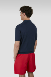 x Paul & Shark Riviera Garment-dyed cotton polo with a distressed effect