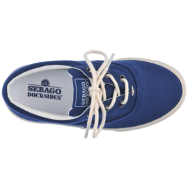 Sebago Docksides John Canvas blauw (K)