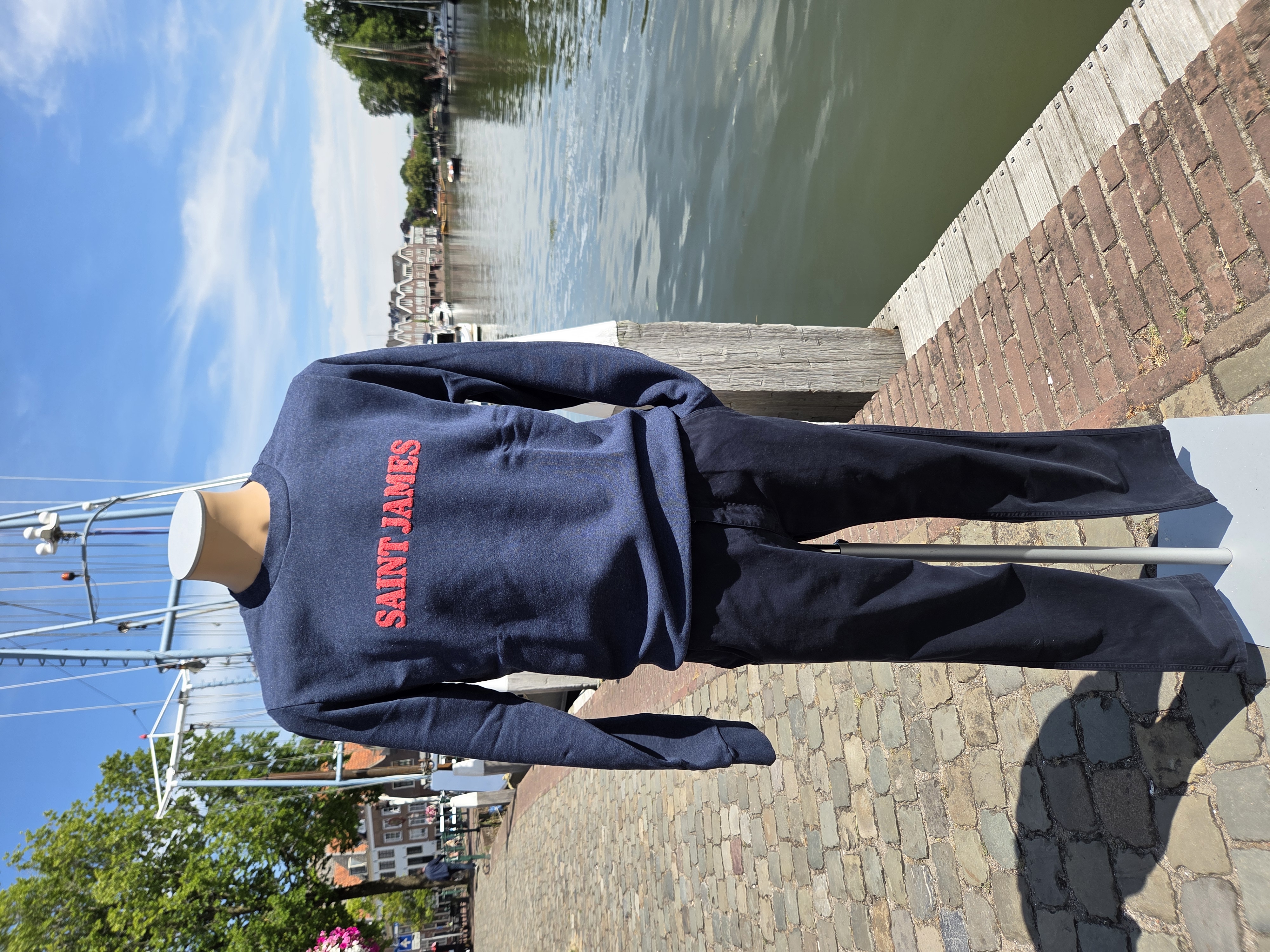 Saint James Solal Sweater -  Denim Ch/Rodeo
