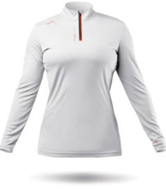 Zhik UVActive High Collar 1/4 Zip  LS Top Womens - White