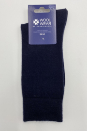 Wool Wear fijne wollen sokken 70% merino - navy
