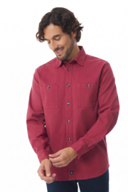 Mousqueton Pouldu Uni Overhemd - Brique