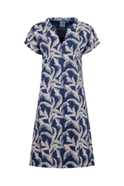 Weird Fish Suffolks Organic Cotton Printed Jersey Dress - Ink