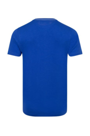 Weird Fish Cast Off Front Print Graphic T-Shirt - Mazarine Blue