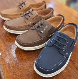 Sommerset Somerton Leather Boat Shoe Slip in / Instapper - Cognac