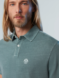 North Sails SS Polo with Logo - Military Green