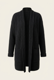 Emerald Myre Wool CARDIGAN 100% Wollen Vest - Antrazite