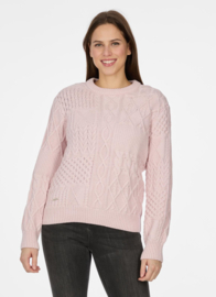 Ragwear Olvinne Sweater kabelgebreid- Marshmallow
