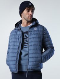North Sails Skye Hooded pufferjas - China Blue AW23