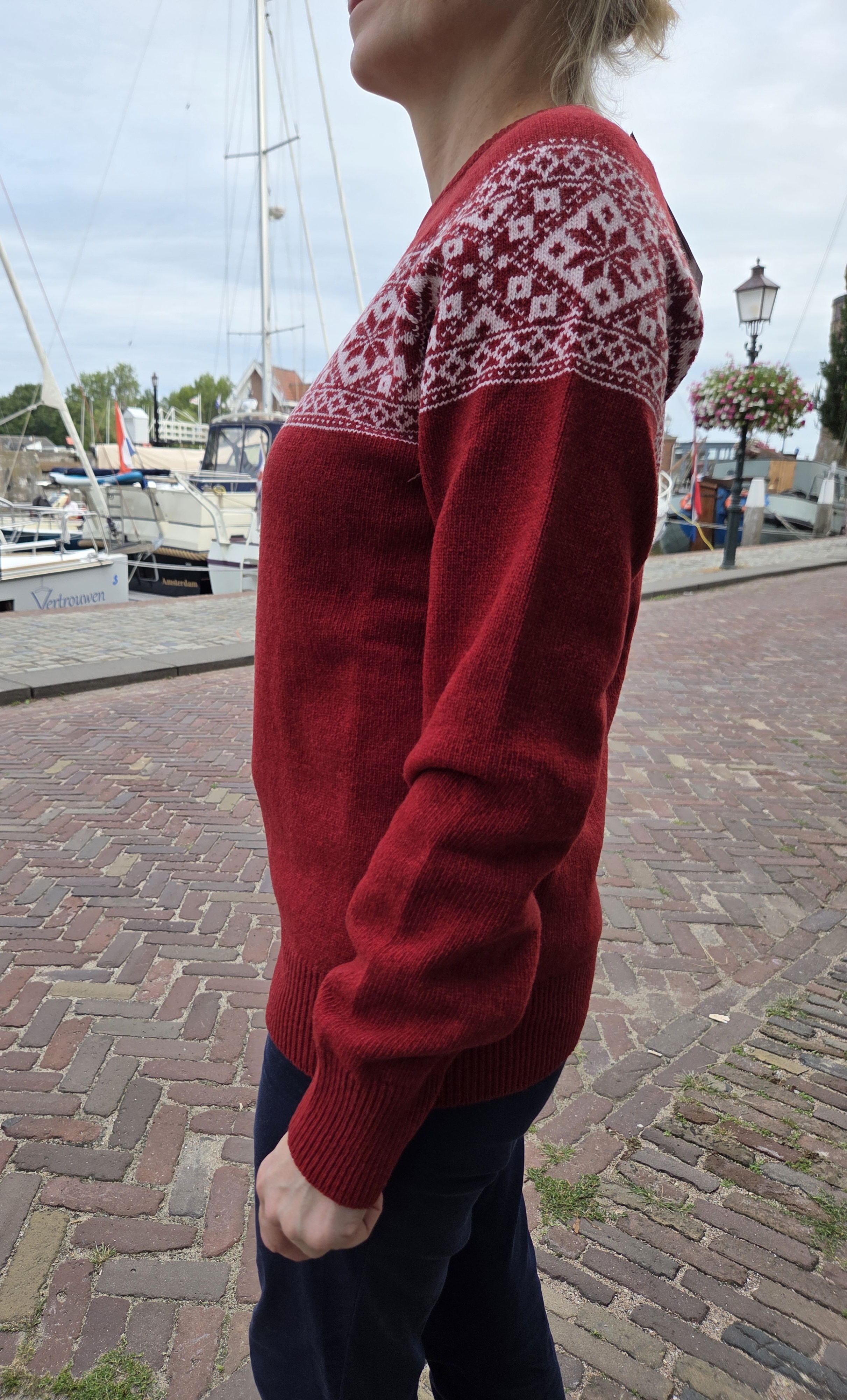Emerald HARSO Trui met Noors motief - Red
