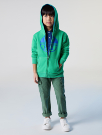 North Sails Hoodie Full Zip Sweatshirt  w Graphic - Garden Green