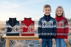 Arctic Circle Noorse Sweater Kids - 100% wol - Navy