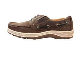 Sommerset Somerton Leather Boat Shoe Slip in / Instapper - Dark Brown