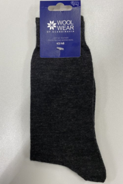 Wool Wear fijne wollen sokken 70% merino - antraciet