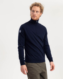 Holebrook Jesper T-neck Sweater WP - Dark Navy
