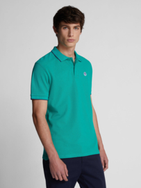 North Sails Poloshirt met print - Emerald