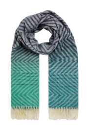 Weird Fish Jadida Eco Brushed Zig-Zag Scarf - Navy