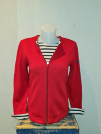 Saint James La Rochelle zipped jacket - Rouge