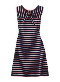 Weird Fish - Organic Stripe Jersey Dress - Risso - Navy Blue - SS21