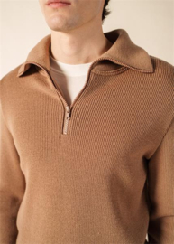 Saint James Cotentin Wool Schipperstrui - Beige Foncé